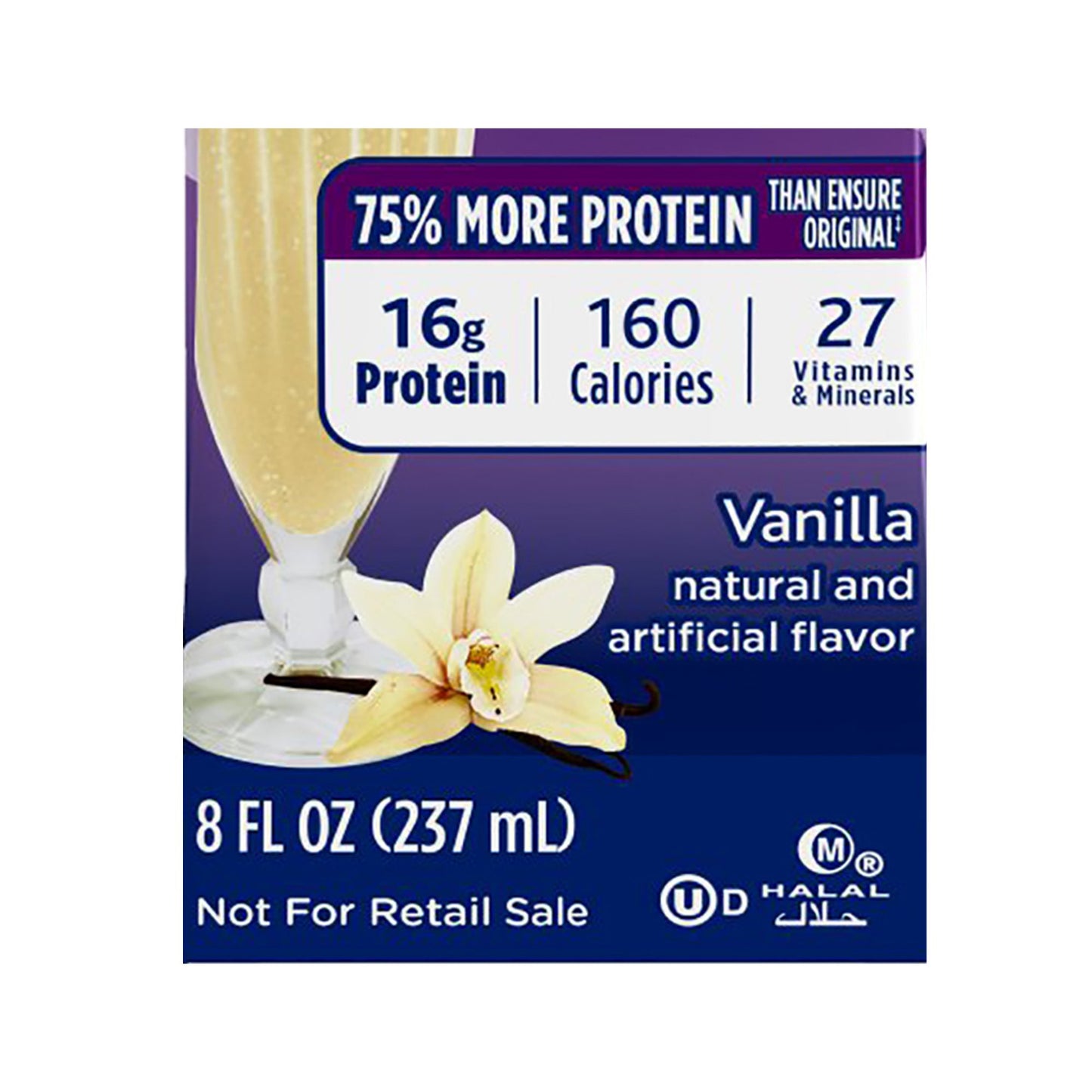 Ensure® High Protein Therapeutic Nutrition Shake, Vanilla, 8-ounce carton