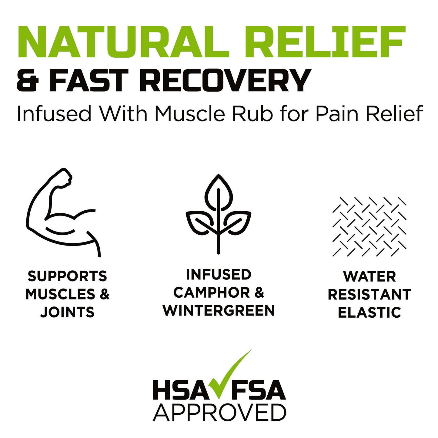 Green Drop Sports Tape, Infused Kinesiology Tape for Recovery