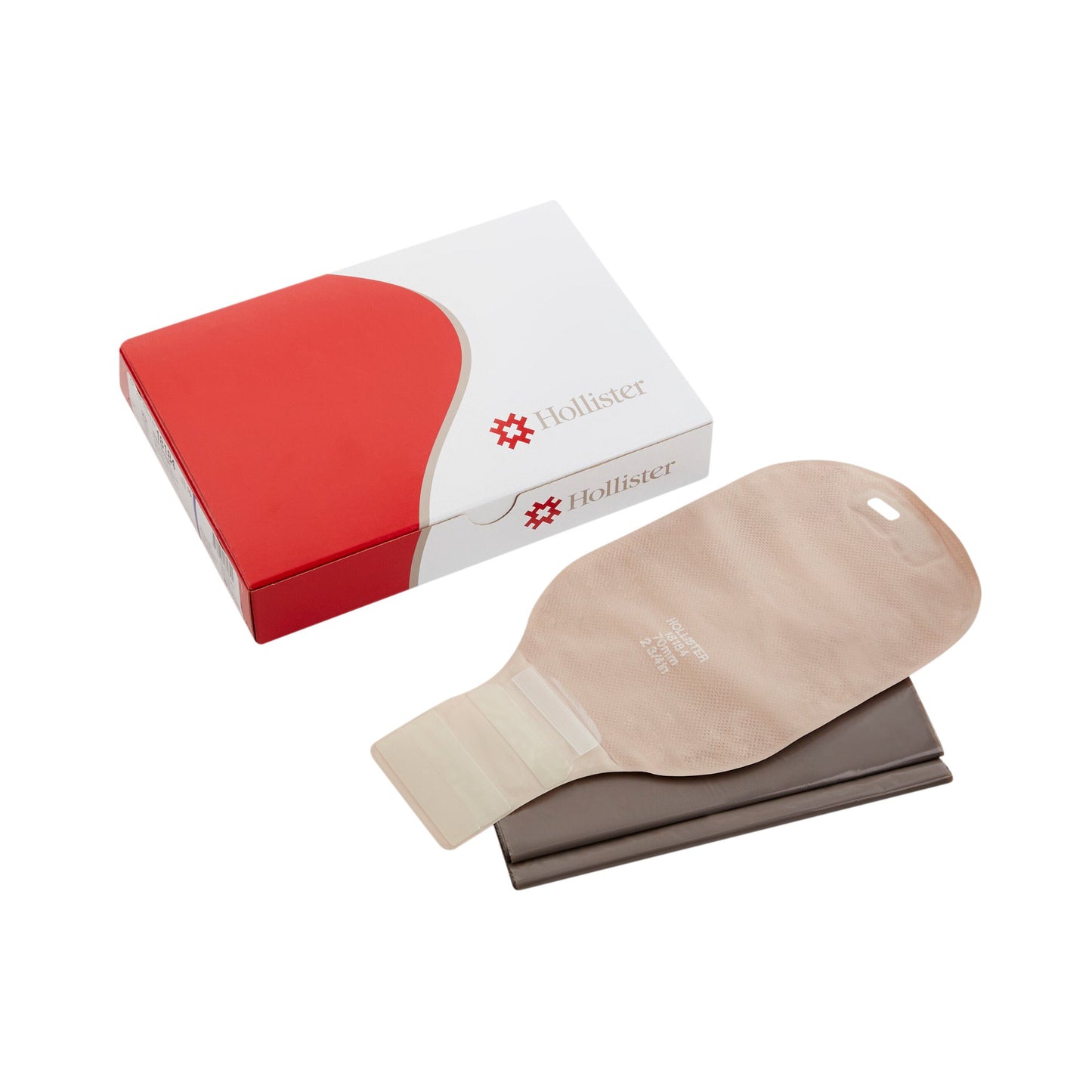 New Image™ 2-Piece Beige Colostomy Pouch, Pre-cut to Fit 70mm Stomas, Blue Match