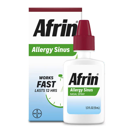 Bayer 4110081127 Afrin Allergy Sinus Oxymetazoline HCl Nasal Spray