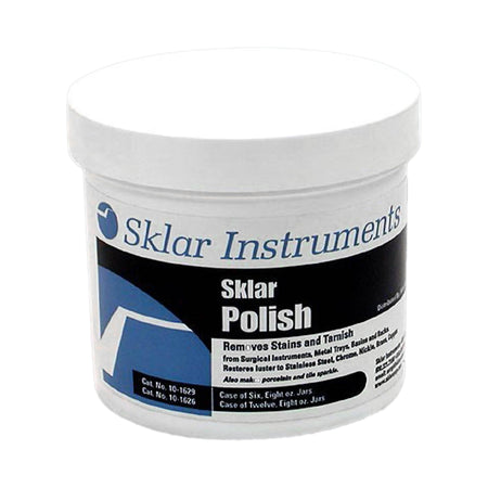 Sklar 10-1629 Instrument Polish 8 oz Jars, Removes Corrosive Stains