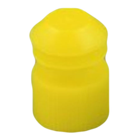 McKesson 177-116152Y Tube Closure Polyethylene Flanged Plug Cap Yellow 16 mm For Use with 16 mm Blood Drawing