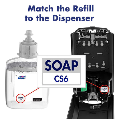 Antimicrobial Soap Purell® Healthy Soap® Foaming 1,200 mL Dispenser Refill Bottle Unscented