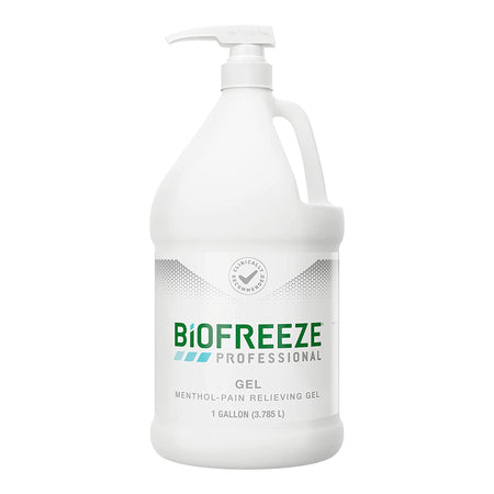Boxout LLC RKT3209984 Biofreeze Professional Pain Relieving Gel, 1 Gallon Pump Bottle