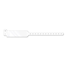 Conf-id-ent™ Identification Wristband with Shield, 11-3/4 Inch x 1-1/4, White