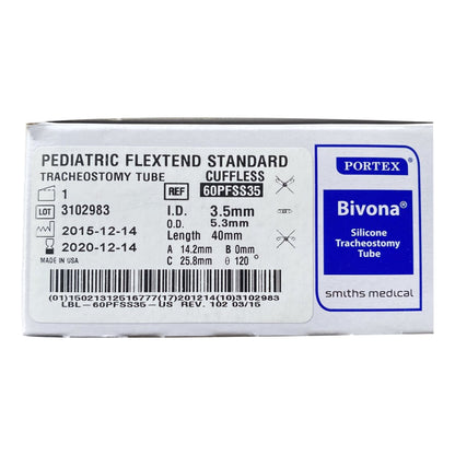 Bivona® FlexTend™ Plus Pediatric Tracheostomy Tube, Size 3.5