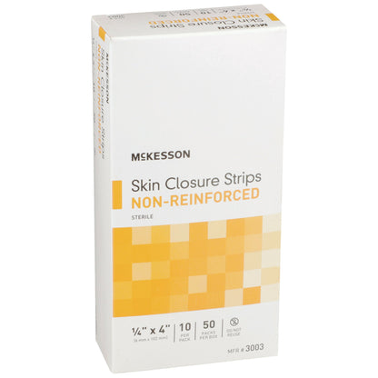 McKesson Non-Reinforced Skin Closure Strip, 1/4 x 4 in.