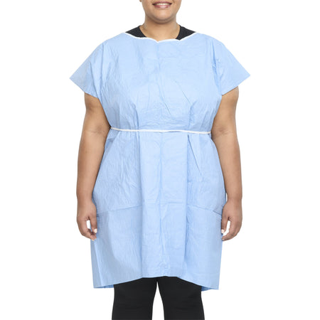 Graham Medical Products 70260N Patient Exam Gown, Extra Large, Blue
