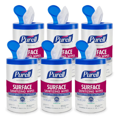 Purell® Foodservice Surface Sanitizing Wipes, 7 x 10 Inch