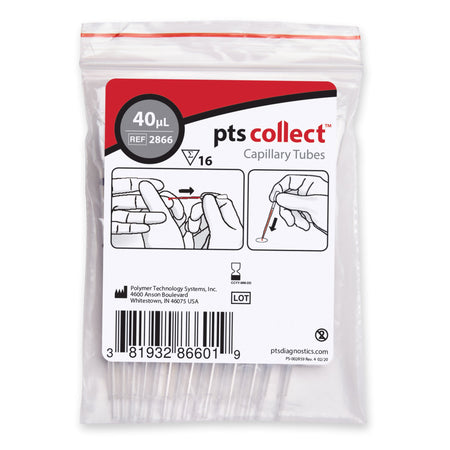 PTS Diagnostics Capillary Blood Collection Tube, 40 L by PTS Diagnostics product image