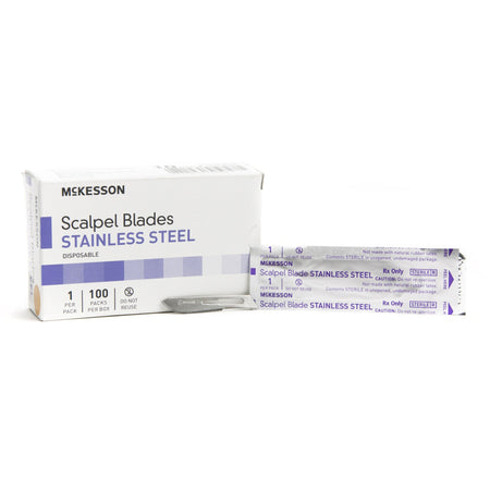 McKesson Stainless Steel Surgical Blade, Knife Edge, Size 10