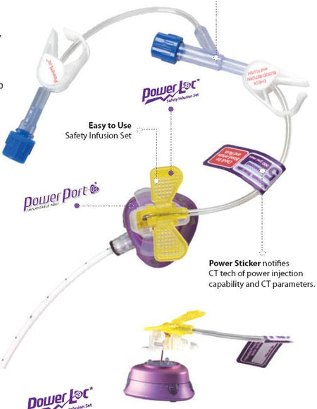BD 672234 PowerLoc Huber Infusion Set
