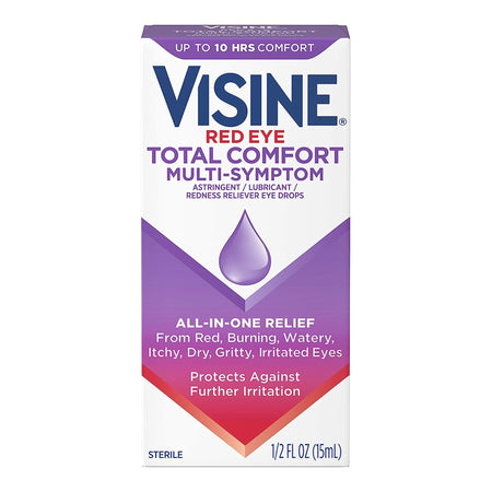 J & J Sales 69968036001 Visine Red Eye Total Comfort Multi-Symptom Drops