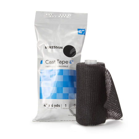 McKesson 115-4A Black Cast Tape, 4 Inch x 4 Yard
