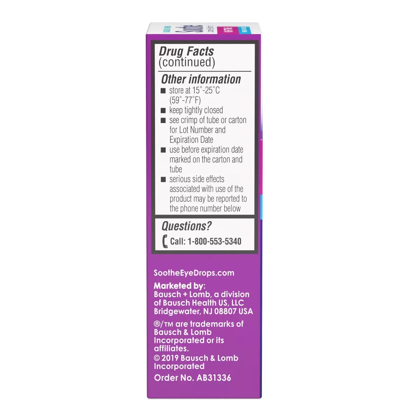 Bausch + Lomb Soothe® Lubricant Eye Ointment Nighttime Dry Eye Therapy