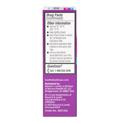Bausch + Lomb Soothe® Lubricant Eye Ointment Nighttime Dry Eye Therapy