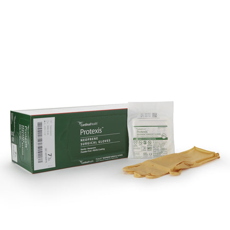 Cardinal 2D73DP75 Protexis Polychloroprene Surgical Glove, Size 7.5, Ivory
