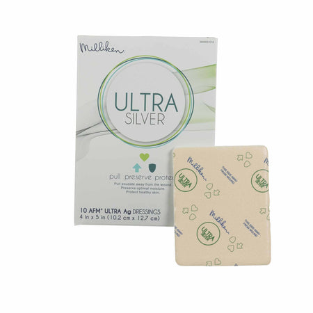 Ovik Health LLC 3000051018 Ultra Silver Foam Dressing, 4 x 4 Inch