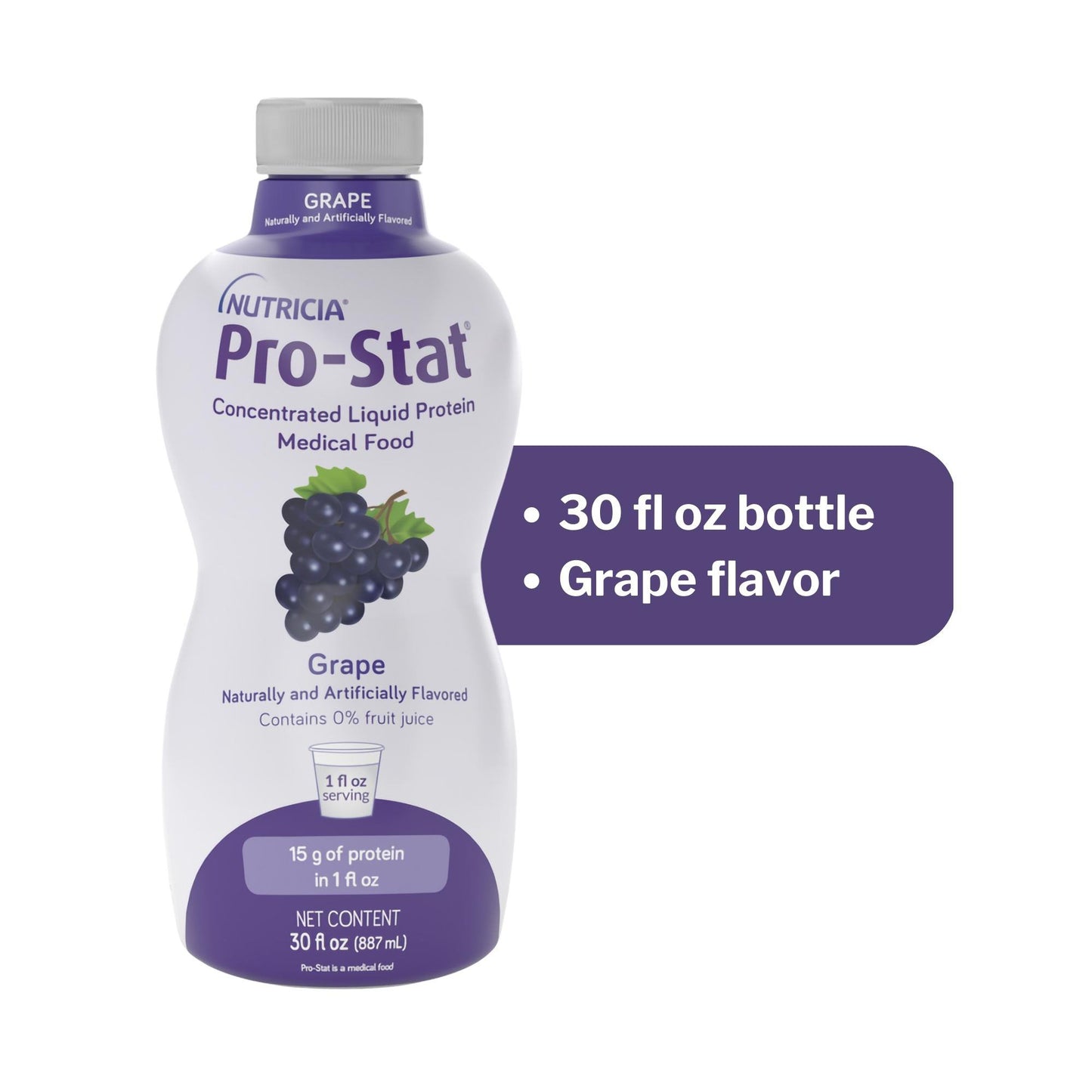 Pro-Stat® Grape Complete Liquid Protein Medical Food, 30-ounce Bottle