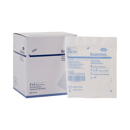 Hartmann 416104 Econolux Sterile Gauze Sponge, 4 x 4 Inch, 8-Ply
