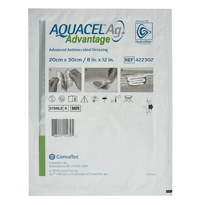 Aquacel® Ag Advantage Silver Dressing, 8 x 12 Inch
