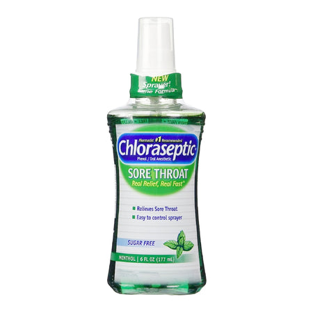 Prestige Medical 37811201104 Chloraseptic Phenol Sore Throat Relief, 6-ounce Spray Bottle
