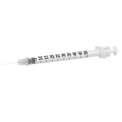 Lo-Dose™ Micro-Fine™ 0.5 mL Insulin Syringe with Needle, 28 Gauge, 1/2 Inch