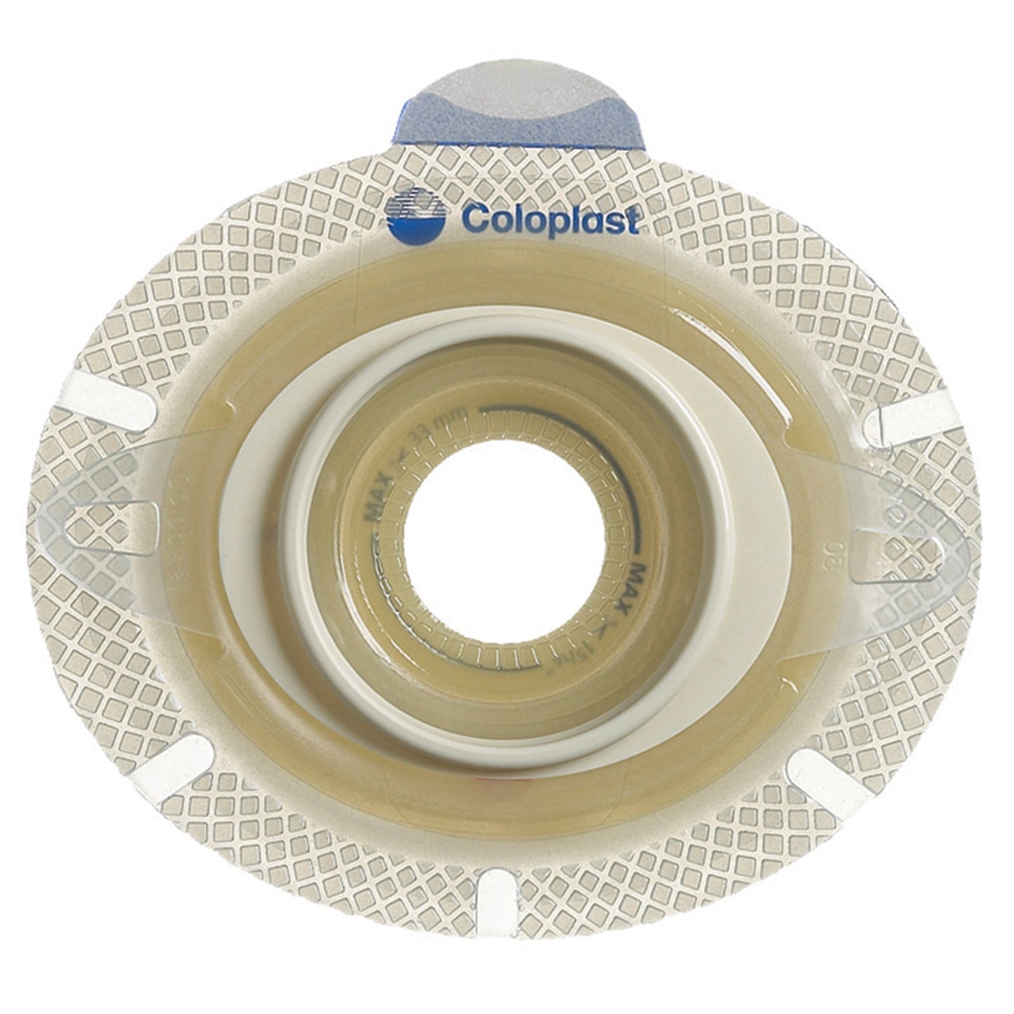 SenSura® Click Xpro Flat Barrier Ostomy Barrier, Trim to fit 10 – 65 mm, Yellow