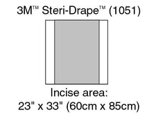3M™ Steri-Drape™ Sterile X-Large Incise Surgical Drape, 23 x 33 Inch