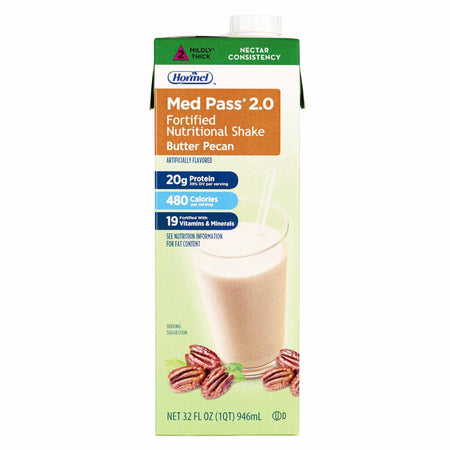 Lyons Magnus LLC 46463 Med Pass 2.0 Butter Pecan Fortified Nutritional Shake, 32 oz. Carton