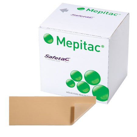 Molnlycke 298300 Mepitac Silicone Medical Tape, 8/10 Inch x 3-1/3 Yard