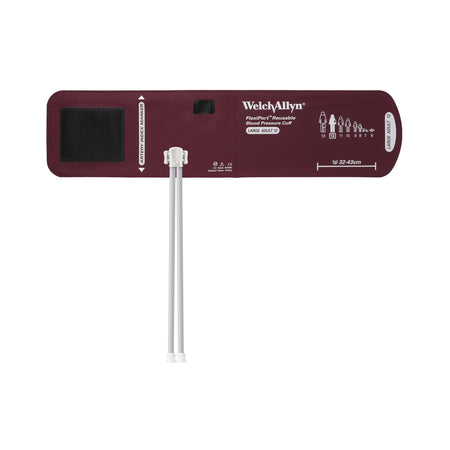 Welch Allyn REUSE-12-2MQ FlexiPort Blood Pressure Cuff, Size 12, Burgundy