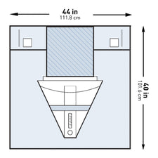 McKesson Sterile Under Buttocks Drape, 44 x 40 Inch