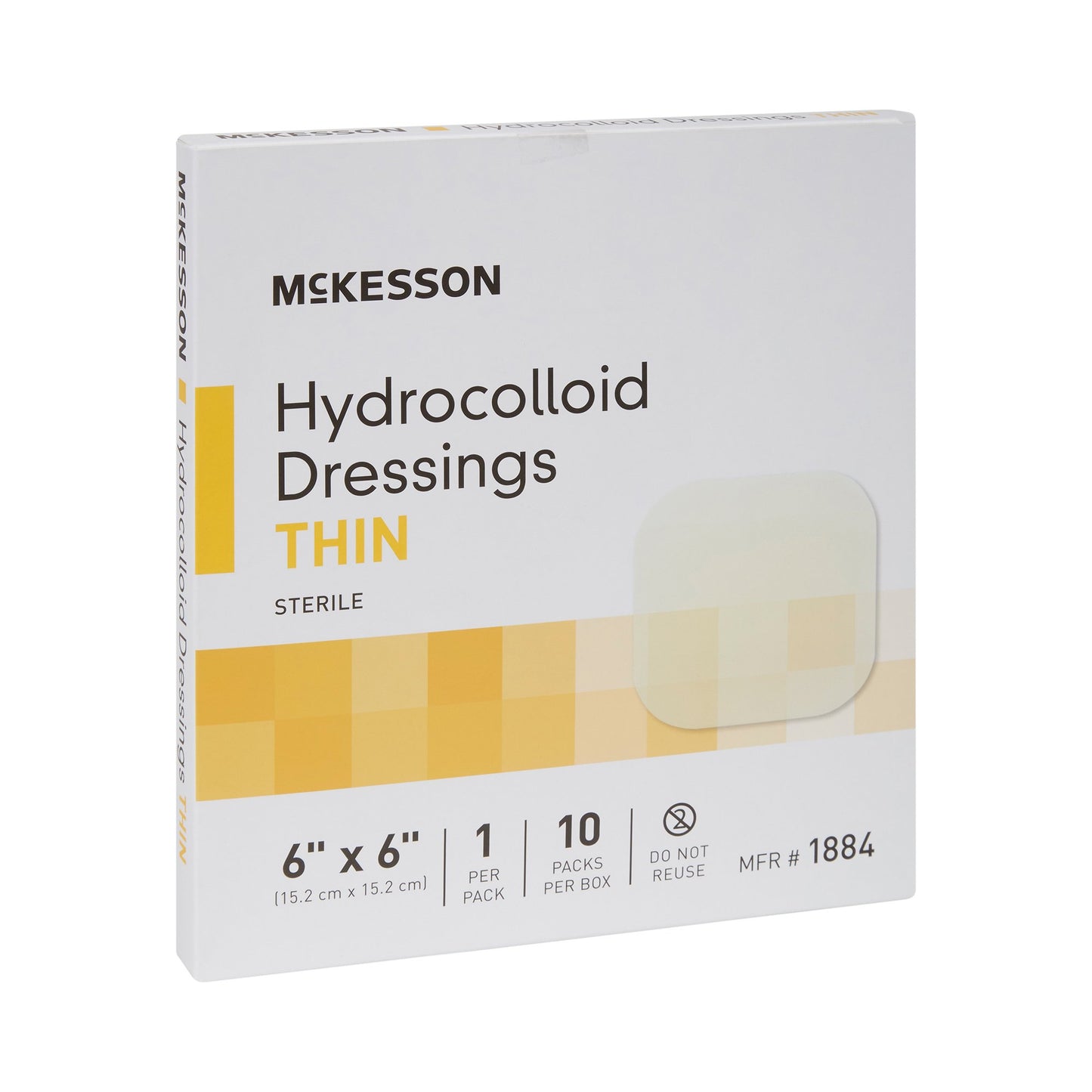 McKesson Hydrocolloid Dressing, 6 x 6 Inch