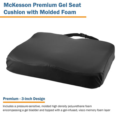 McKesson Premium Molded Foam Seat Cushion, 20 x 16 x 3 Inch