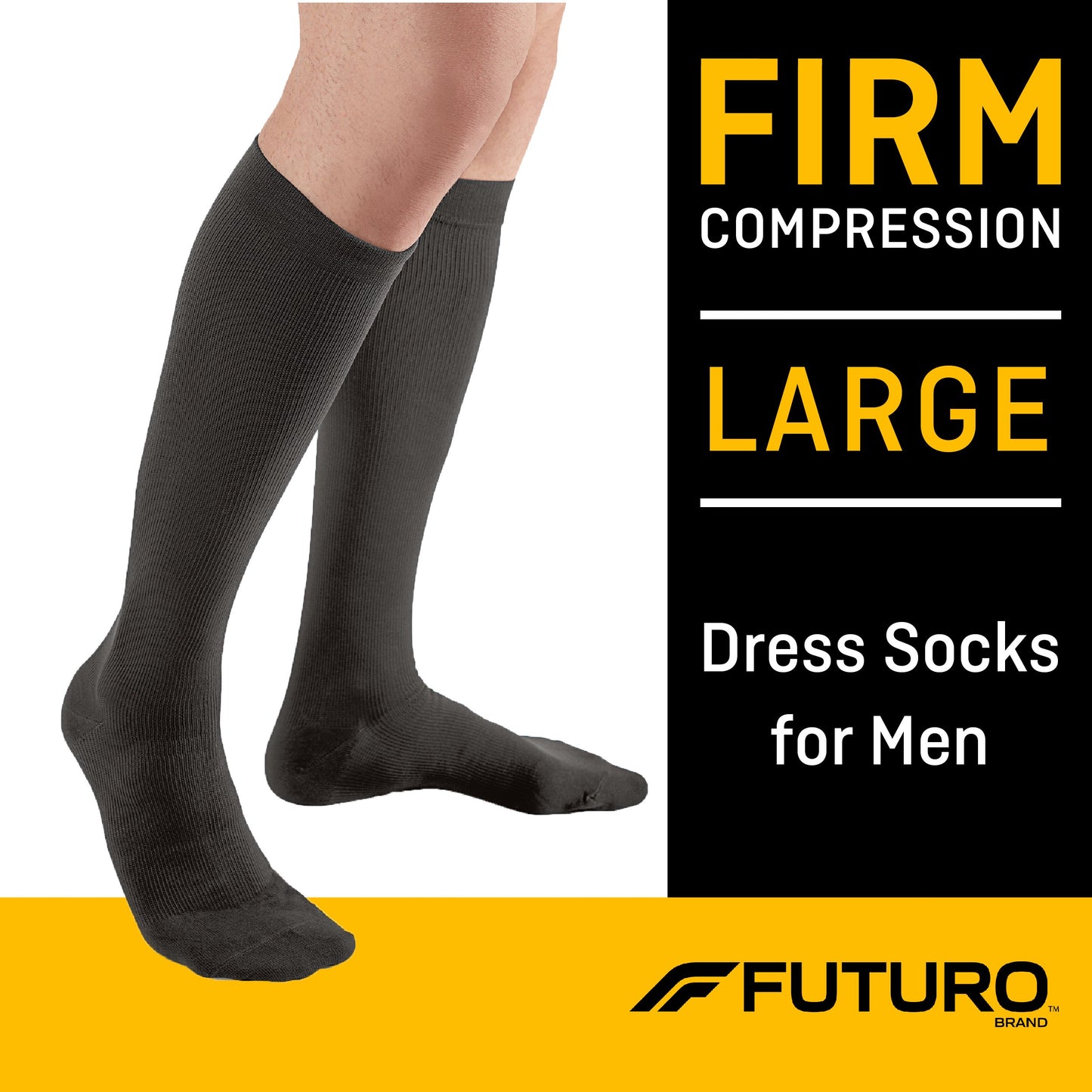3M™ Futuro™ Compression Socks, Calf High, Black