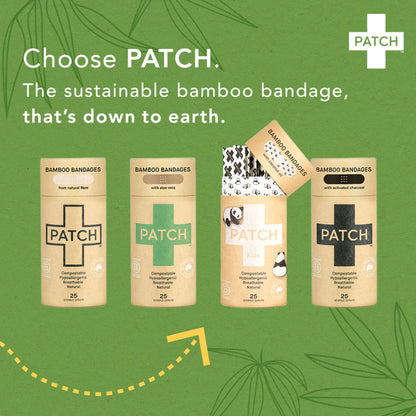 Patch™ Kids (Panda Design) Adhesive Strip with Coconut Oil, 3/4 x 3 Inch