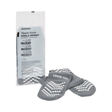 McKesson Single Tread Slipper Socks, 2X-Large, Gray