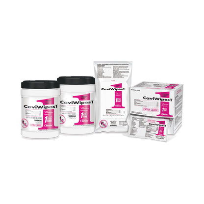 CaviWipes1 Surface Disinfectant, Alcohol Based, nonsterile, Disposable