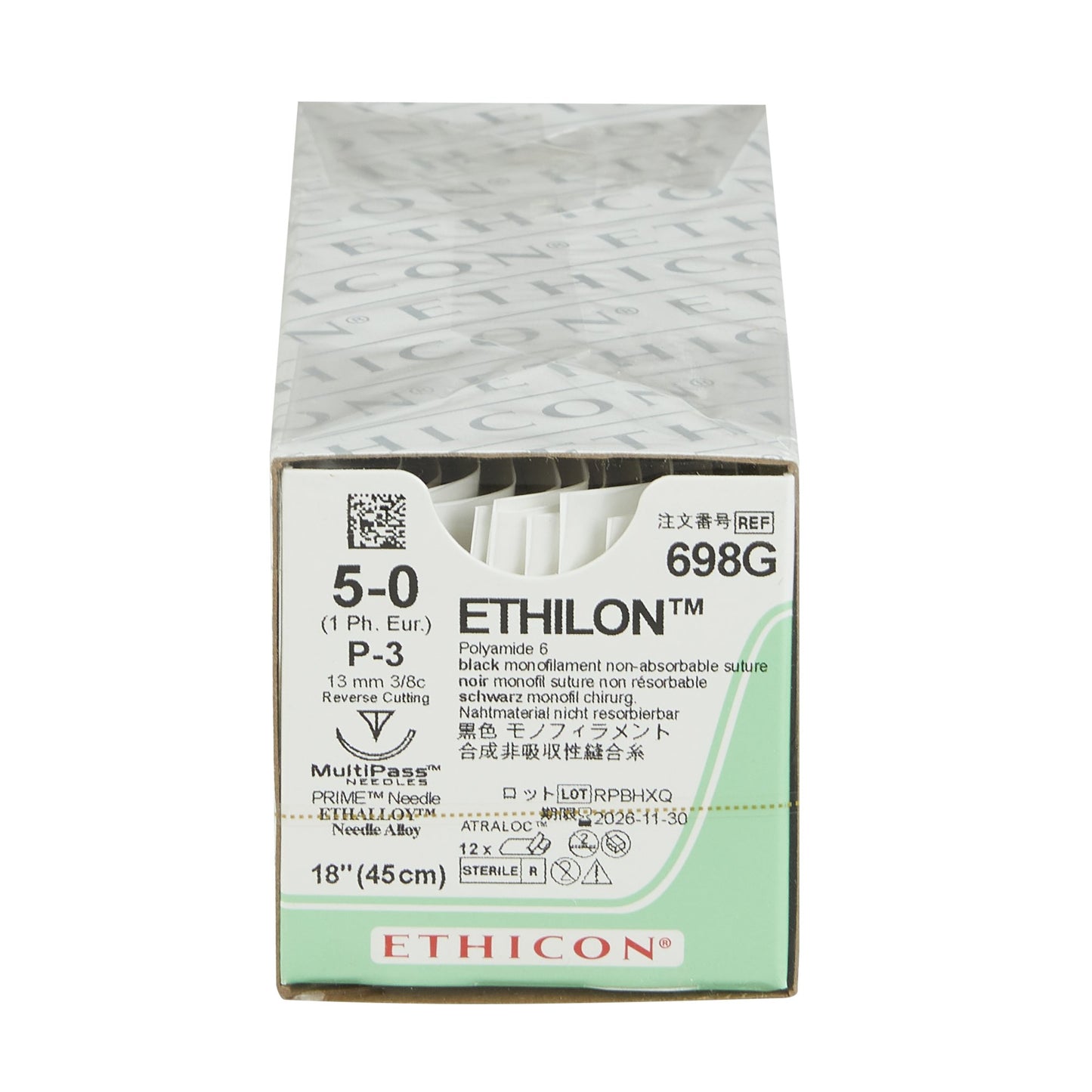 Ethilon™ Suture with Needle, Size 5-0