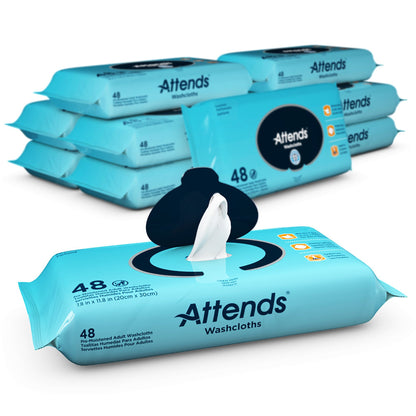 Attends® Scented Personal Cleansing Wipes with Aloe and Vitamin E