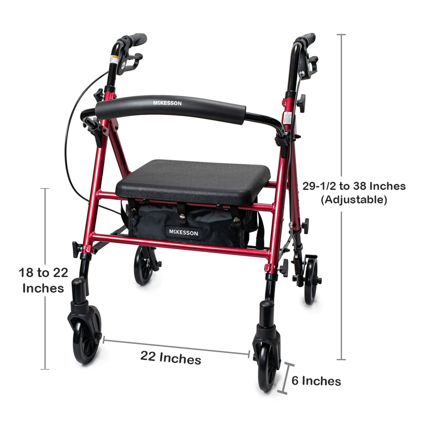 McKesson Four-Wheel Rollator