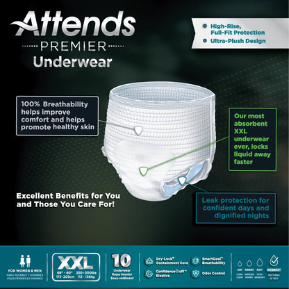 Attends® Premier Absorbent Underwear, 2X Large