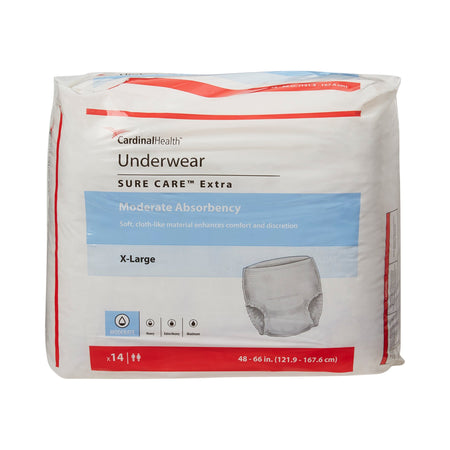 Cardinal 1850A Simplicity Unisex Adult Disposable Underwear, Moderate Absorbency