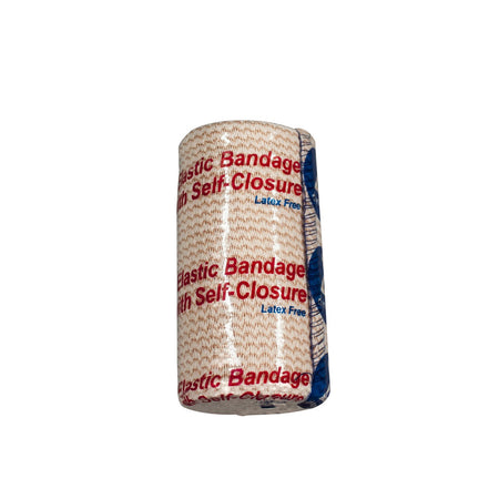 Dynarex 3660 Elastic Bandage 4 Inch X 5 Yard Hook and Loop Closure Tan NonSterile Standard