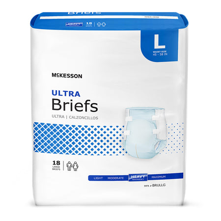 McKesson BRULLG Ultra Heavy Absorbency Incontinence Brief, Large