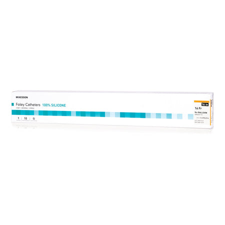 McKesson 16-SFOL516 Silicone Foley Catheter, Straight Tip, 5cc, 16 Fr.