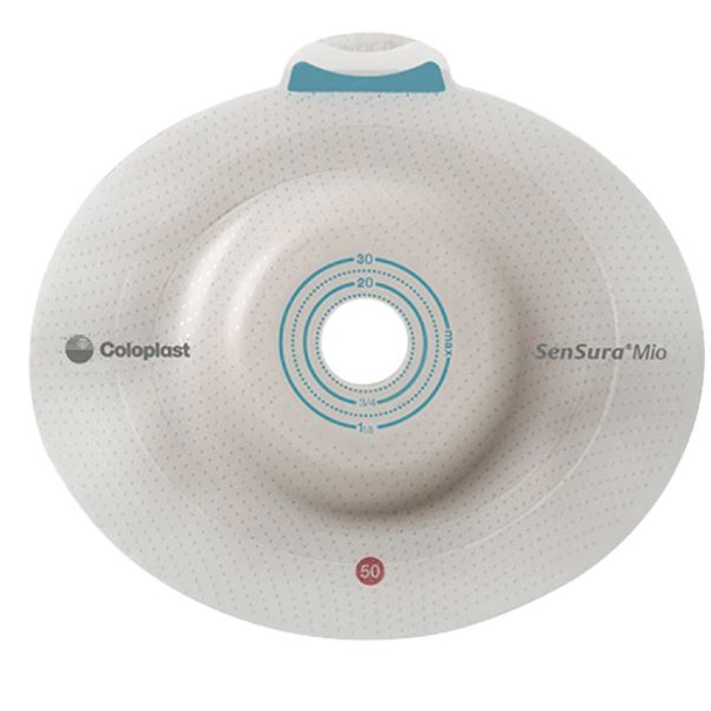 SenSura® Mio Click Convex Light Ostomy Barrier, 21 mm Stoma Opening, Red Match