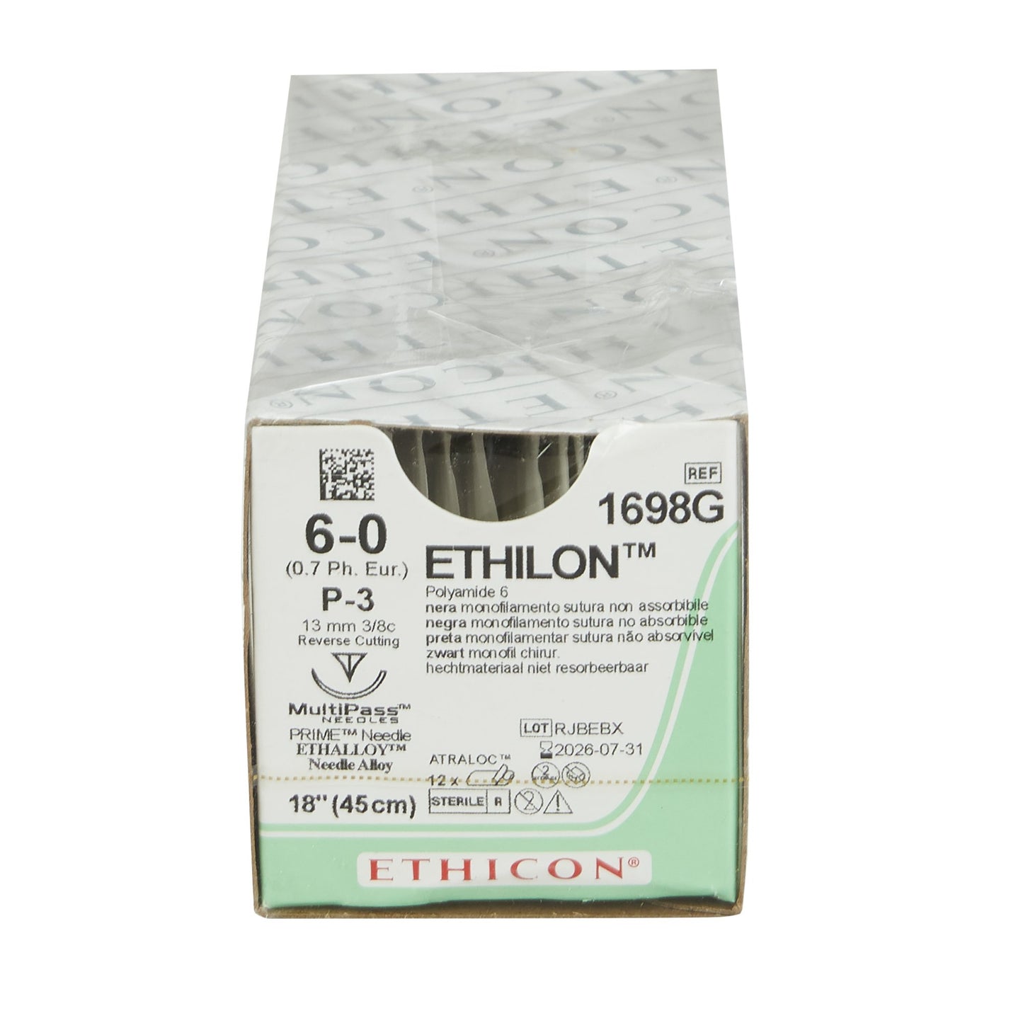 Ethilon™ Suture with Needle, Size 6-0