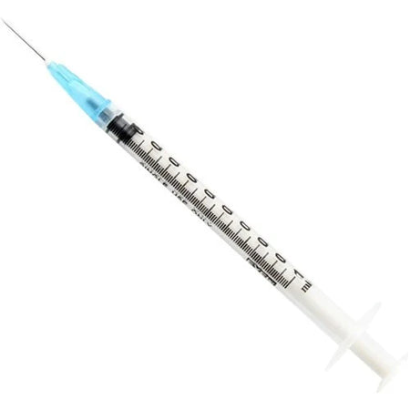 Exel Tuberculin Syringe, Low Dead Space, Luer Slip, 1 mL, 27G x ½", 100/Bx, EXE 26040